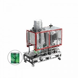 10L多彩漆压盖机 四桶摇臂式压盖机